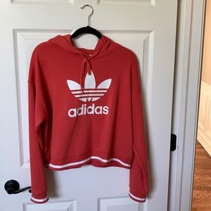 Orange redish adidas hoodie!
